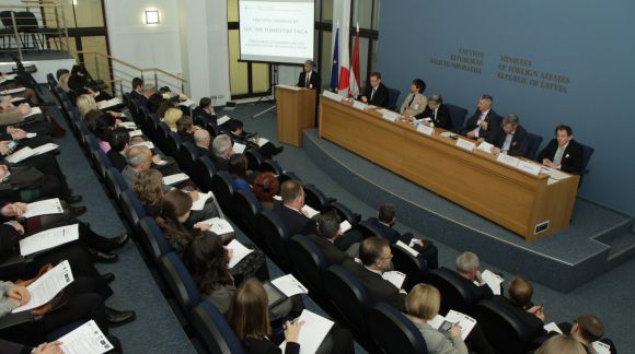 High Level Symposium on "EU-Japan Cooperation: Common Challenges and Perspectives". Photo: Latvian MFA