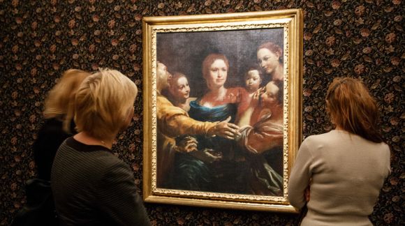 Izstādes "Itāļu portreta glezniecības divi gadsimti. 1580–1780" atklāšana Mākslas muzejā "Rīgas Birža". Foto: EU2015.LV