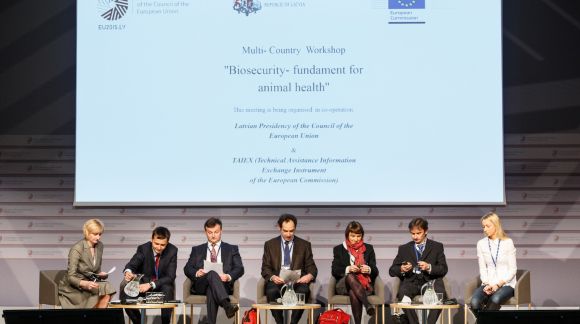 Seminar on "Biosecurity – Fundament for Animal Health". Photo: EU2015.LV
