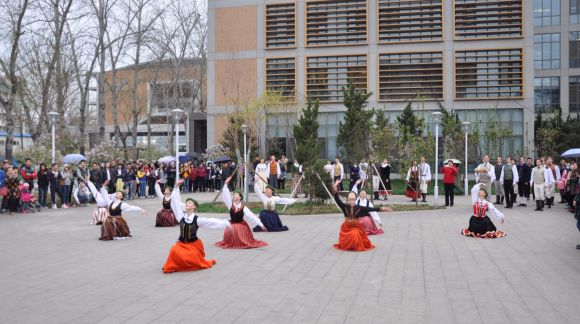 "Daiļrade" dance ensemble at the Beijing Foreign Studies University
