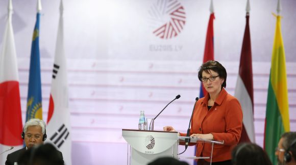 Ms Mārīte Seile, Minister for Education and Science of the Republic of Latvia. Photo: EU2015.LV