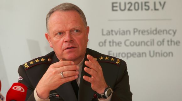 EU Military Committee Away Days meeting. Chief of Defence of the Republic of Latvia Lieutenant General Raimonds Graube. Photo: Gatis Dieziņš, Recruitment and Youth Guard Centre