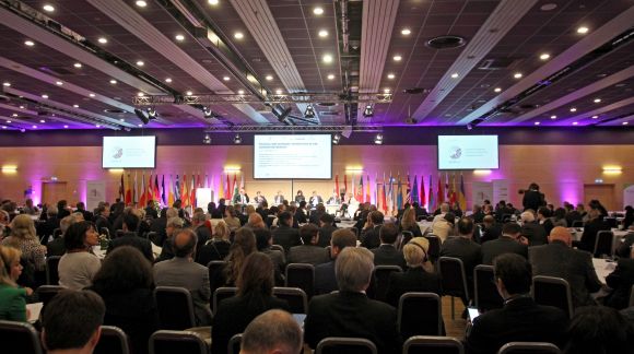 Austrumu partnerības samita Biznesa Foruma 1.plenārsēde. Foto: EU2015.LV