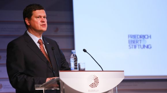 Welcome by Mr Kaspars Gerhards, Minister of Environmental Protection and Regional Development of Latvia. Photo: EU2015.LV