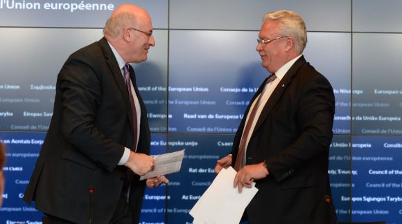 From left to right: Mr Phil Hogan, Member of the European Commission; Mr Jānis Dūklavs, Latvian Minister for Agriculture. Photo:  © European Union