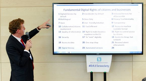 WS5: Promoting e-society. Fundamental digital rights, examples and voting. Photo: EU2015.LV
