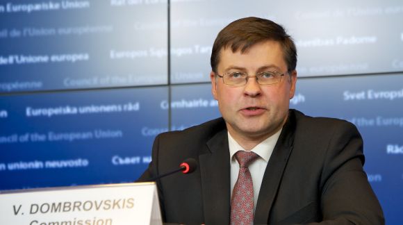 EK priekšsēdētaja vietnieks eiro un sociālā dialoga jautājumos Valdis Dombrovskis. © European Union