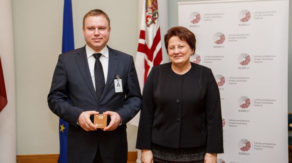 Prime Minister Laimdota Straujuma expresses her gratitude for support to SIA „Rīgas piensaimnieks”
